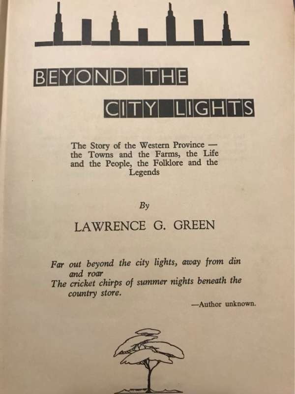 Beyond the City Lights - Lawrence G. Green