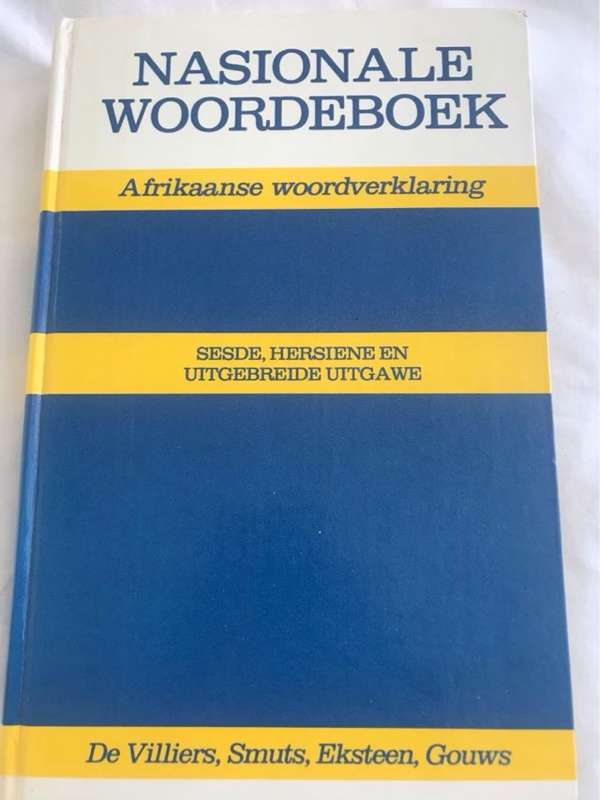 Nasionale woordeboek - Meyer De Villiers