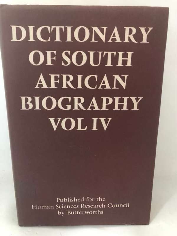 Dictionary of South African Biography Vol. 4 - C.J.Beyers Ed.