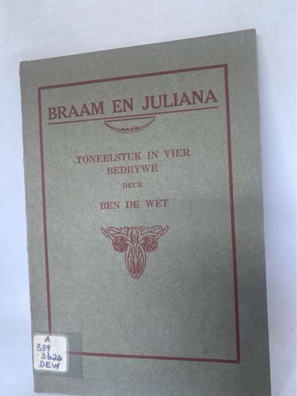 Braam En Juliana - Ben De Wet