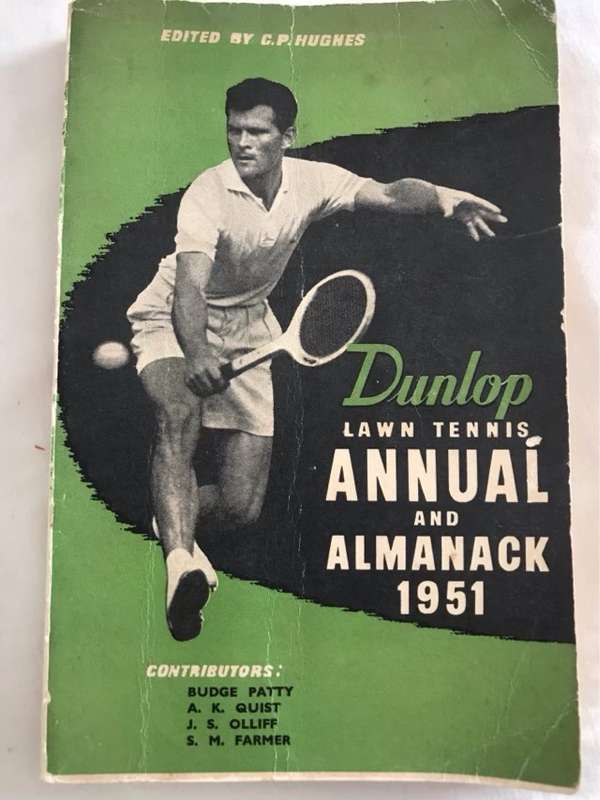Dunlop Lawn Tennis Annual and Almanack 1951 - Budge Patty and Other