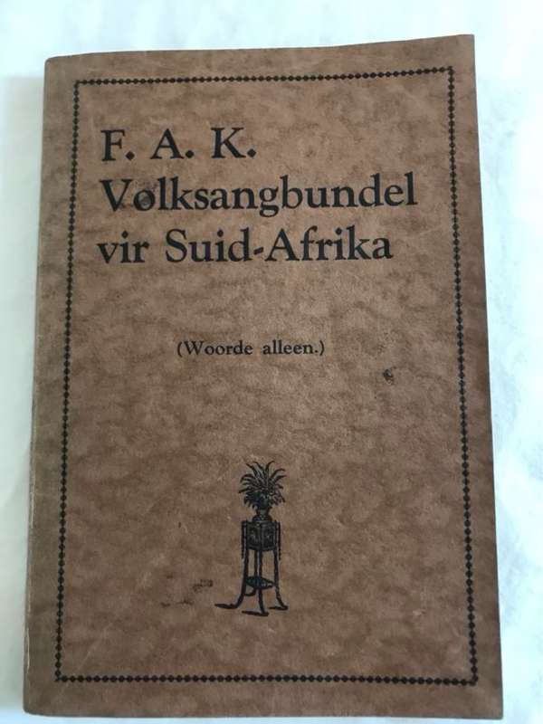 F.A.K.Volksangbundel vir Suid-Afrika - F.A.K.