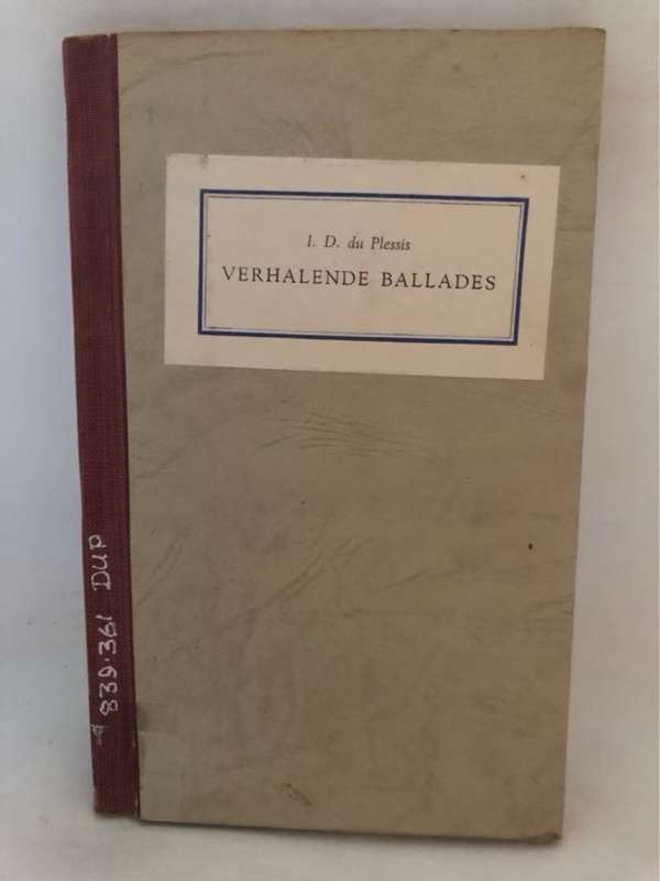Verhalende Ballades - I.D.du Plessis