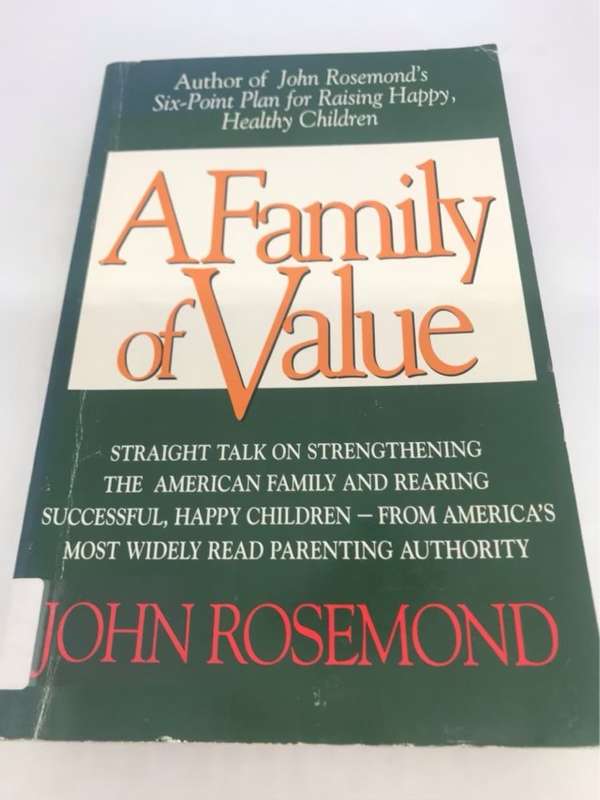A Family of Value - John Rosemond