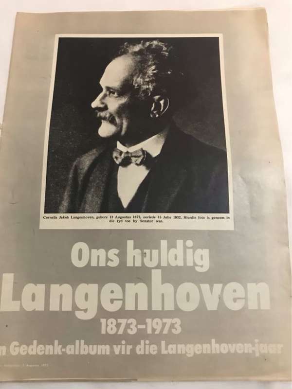 Ons Huldig Langenhoven - Gedenk-Album