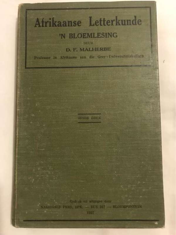 Afrikaanse Letterkunde, n Bloemlesing - D.F.Malherbe