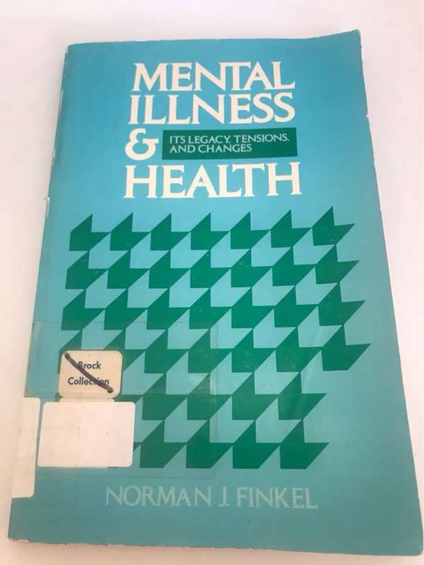 Mental Illness & Health - Norman J.Finkel
