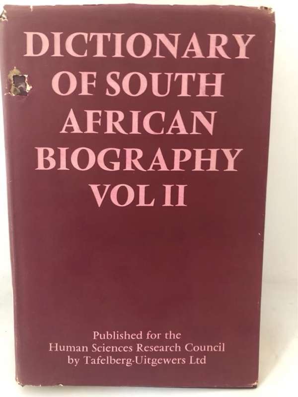 Dictionary of South African Biography Vol. 2 - W.J.de Kock and D.W.Kruger