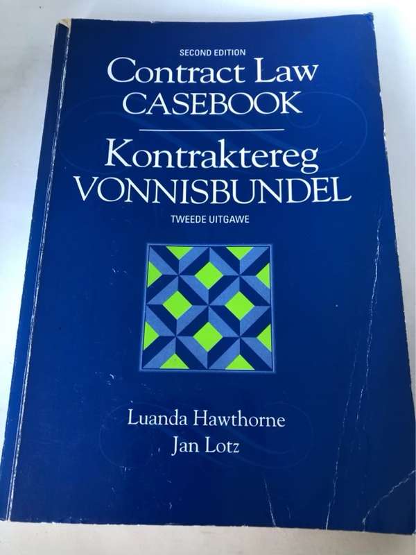 Contract Law Casebook, Kontraktereg vonnisbundel - Luanda Hawthorne