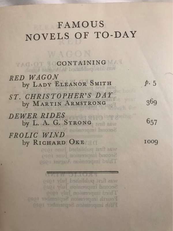 Famous Novels of To-day - Richard Oke and other