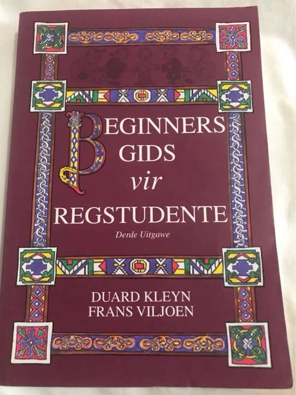 Beginnersgids Vir Regstudente - D. G. Kleyn,Frans Viljoen