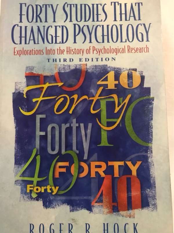 Forty Studies that Changed Psychology - Roger R. Hock