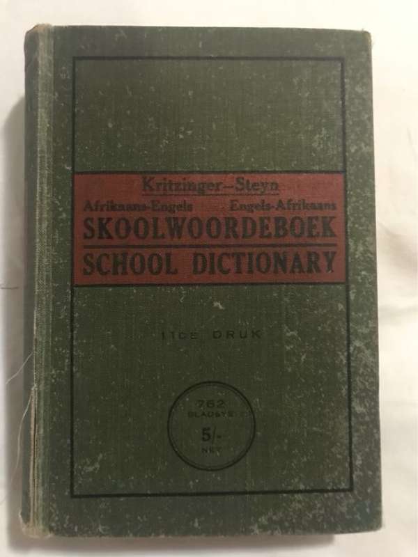WoordeboekAfrikaans-EngelsEngels -Afrikaans - Dr.M.S.B.Kritzinger&Dr.H.A.Steyn