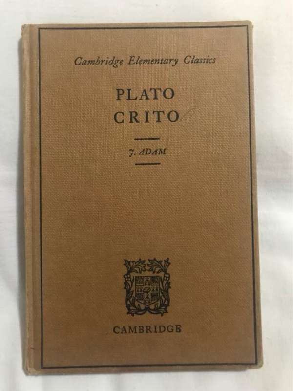 Plato Crito - J.Adam Ed.