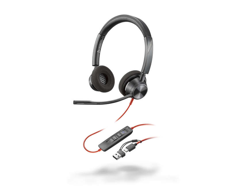 POLY BLACKWIRE 3320 USB-A+C HEADSET