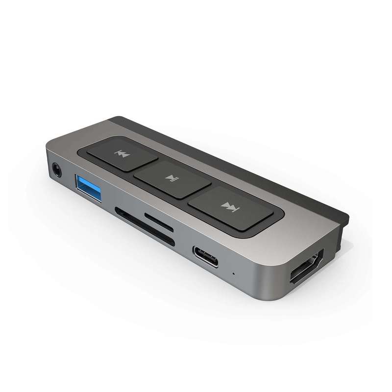 Hyper Hyperdrive Media 6-In-1 Usb-C Hub For Ipad Pro Air Silver