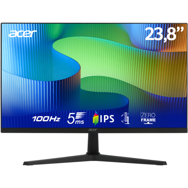 Acer 23.8In Fhd Led Monitor E241Y - S R Stand -Black