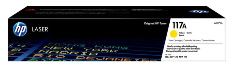 HP 117A YELLOW ORIGINAL LASER TONER CARTRIDGE