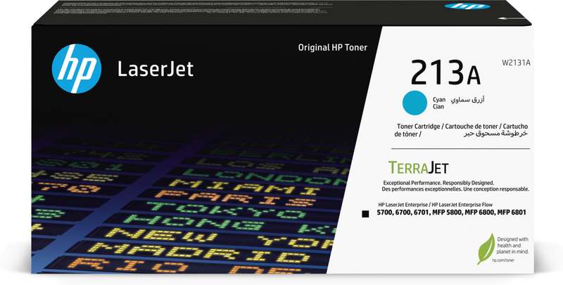 HP 213A CYAN ORIGINAL LASERJET TONER CARTRIDGE