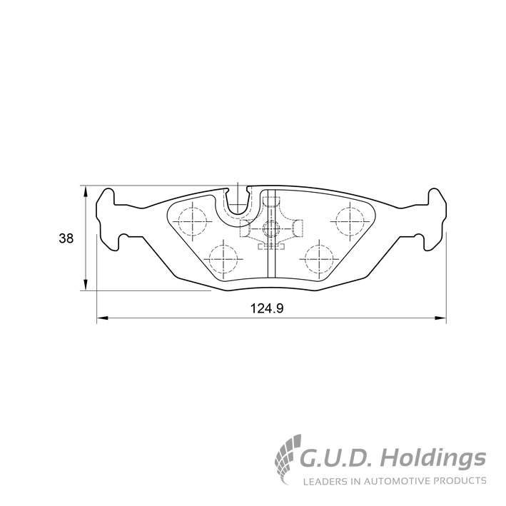 BMW 320i 323i 520i 735i Rear Brake Pads -91