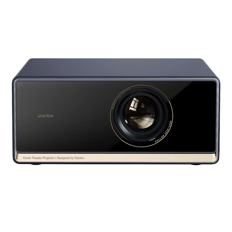 WANBO X5 Pro Full HD Smart Projector (1080p, 1100 ANSI Lumens, Android TV, ASA 3.0, 5GHz Wi-Fi, A...