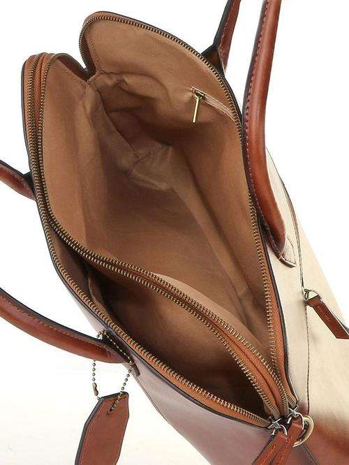 Polo Modello Slimline Leather Briefcase | Brown