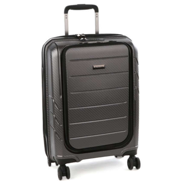 Cellini Microlite 55cm Business Laptop Usb Trolley 17.3" Charcoal Grey