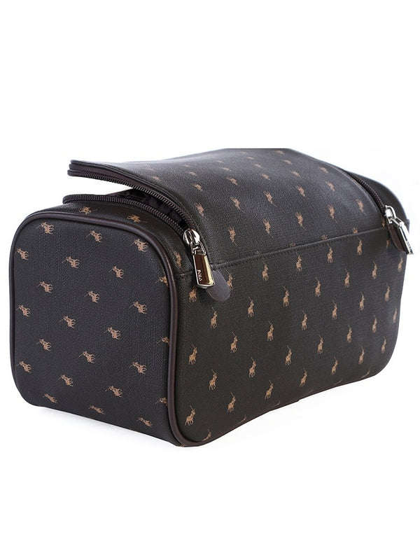 Polo Iconic Toiletry Bag -Brown