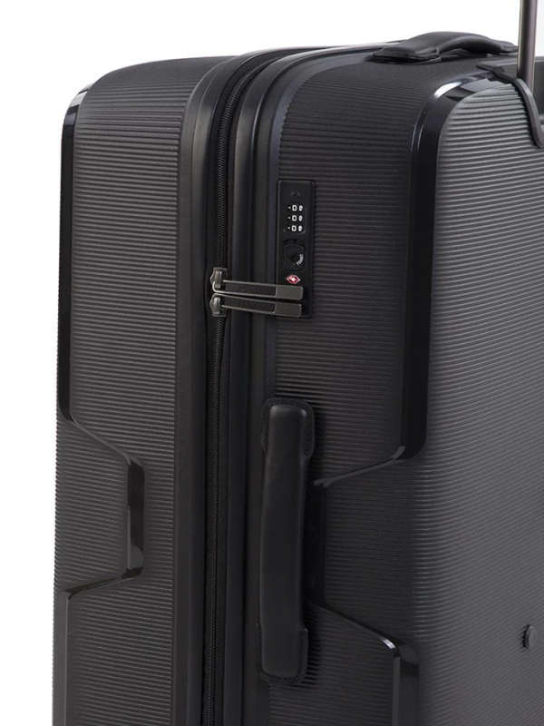 Polo Horizon Medium 4 Wheel Trolley Case -black