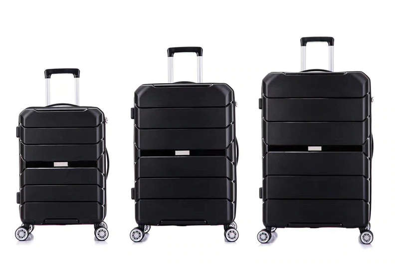 TOSCA ROGUE 3 PIECE LUGGAGE TROLLEY SET | BLACK
