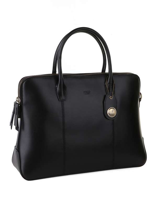 Polo Modello Slimline Briefcase -Black
