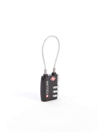 Cellini Accessories Tsa Cable Lock Black