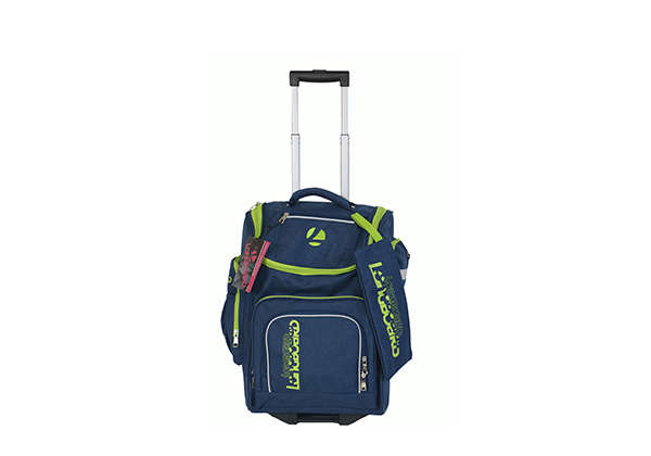Tosca Longboard Cruiser School Backpack with Wheels | Navy