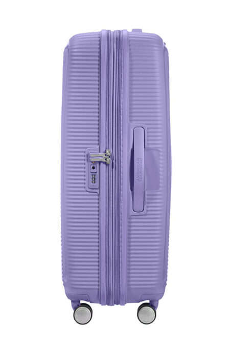 Soundbox 4-wheel 77cm large Spinner Expandable suitcase -lavender
