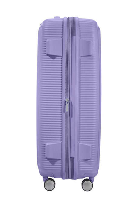 Soundbox 4-wheel 77cm large Spinner Expandable suitcase -lavender