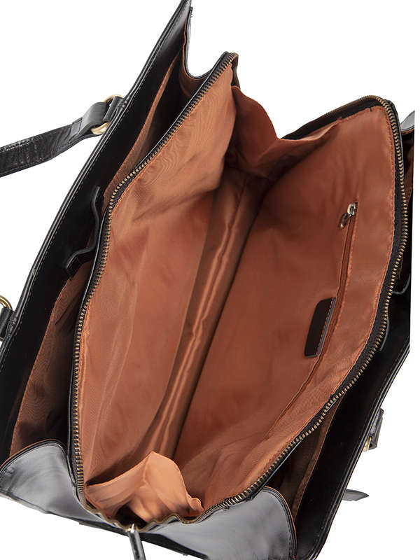 Polo Modello Leather Multi Shopper Handbag  TAN