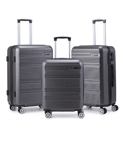 PIERRE CARDIN GASPAR HARDCASE CHARCOAL 3PC SET
