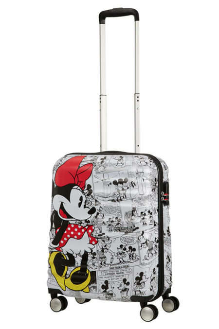 American Tourister Wavebreaker Disney 4-wheel cabin baggage Spinner suitcase 55cm -minnie comics ...
