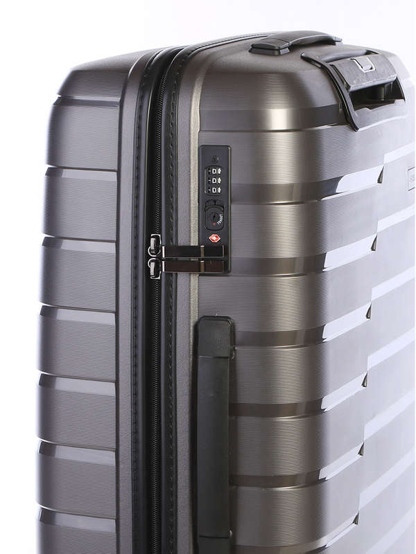 Cellini Microlite Large 4 Wheel Trolley Case -Charcoal