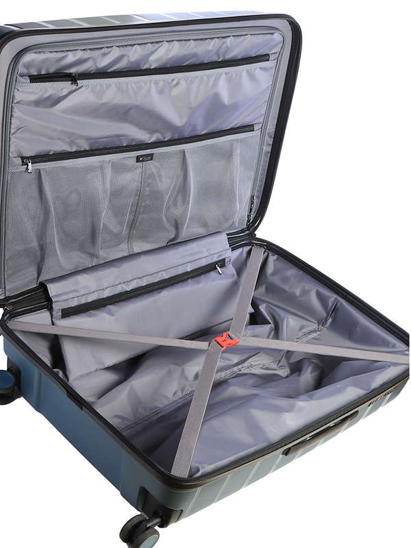 Cellini Microlite Large 4 Wheel Trolley Case -Blue