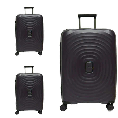 Travelite Twirl Luggage Trolley Bag Set 3 Piece - Purple