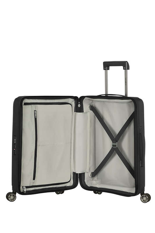 SAMSONITE HI-FI SPINNER EXPANDABLE 55CM -BLACK