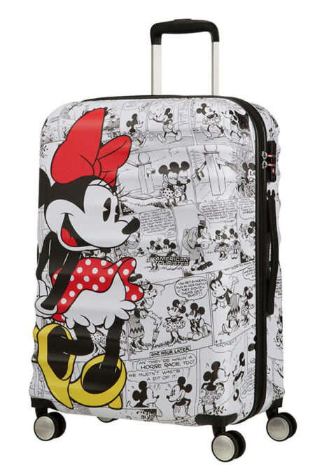 Wavebreaker Disney 4-wheel 67cm medium Spinner suitcase -minnie comics white