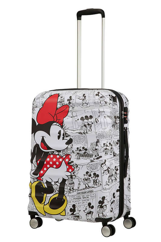 Wavebreaker Disney 4-wheel 67cm medium Spinner suitcase -minnie comics white