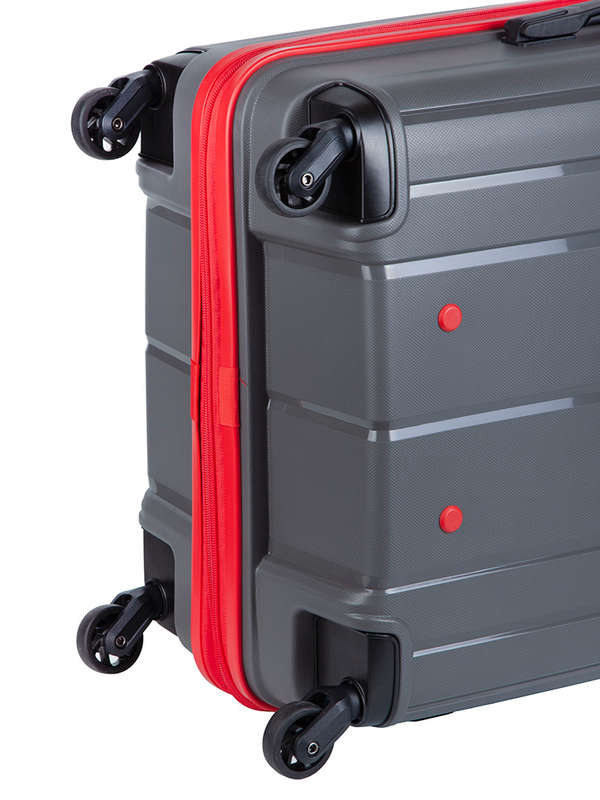 Cellini Qwest Medium 4 Wheel Trolley Case -Grey