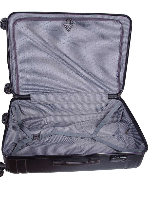 Voyager Duro Large 4 Wheel Trolley Case -black