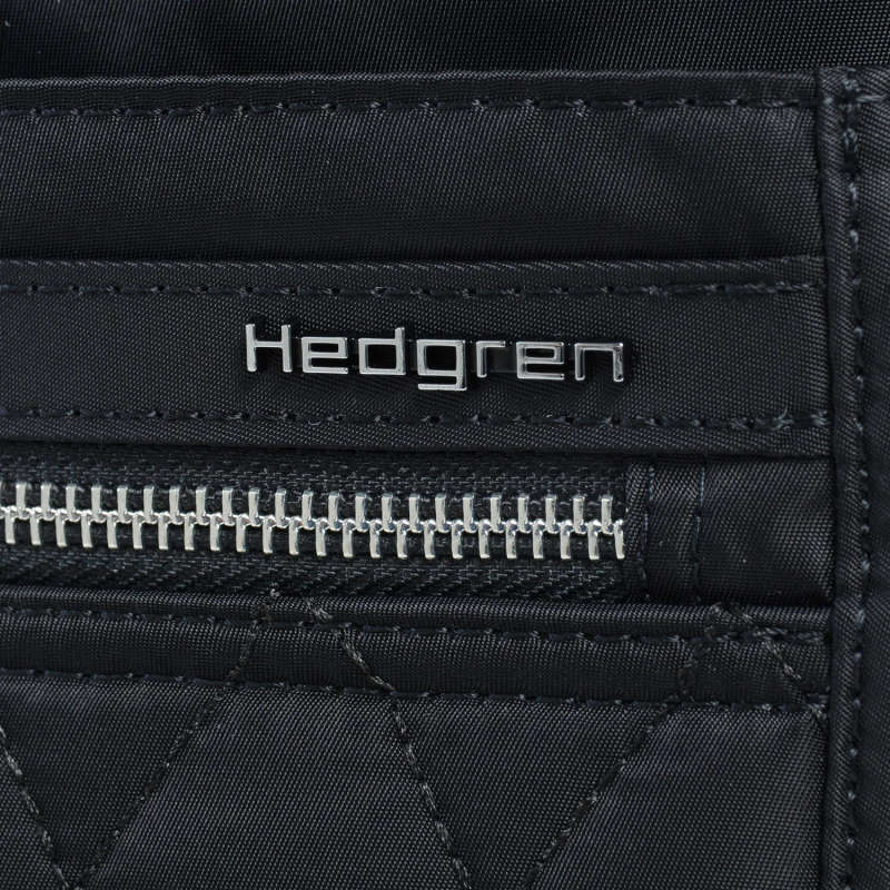 hedgren womens orva crossover bag -quilted black