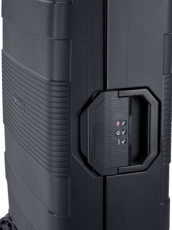 Cellini Safetech 4 Wheel Carry On Trolley -Black