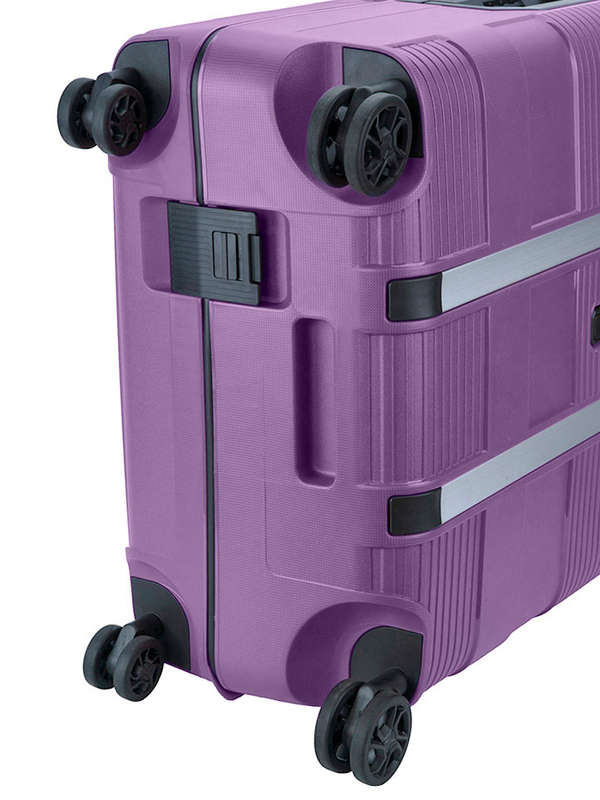 Cellini Safetech Medium 4 Wheel Trolley Case -Plum
