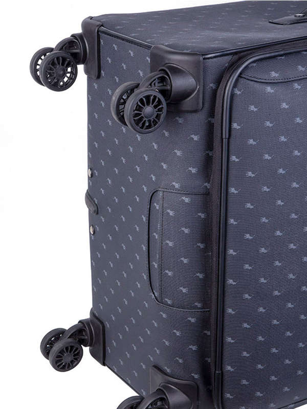 Polo Signature Luggage Medium 4 Wheel Trolley Case -Black